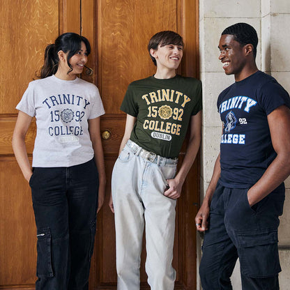 Trinity College Dublin 1592 T-Shirt Bottle Green & Mustard