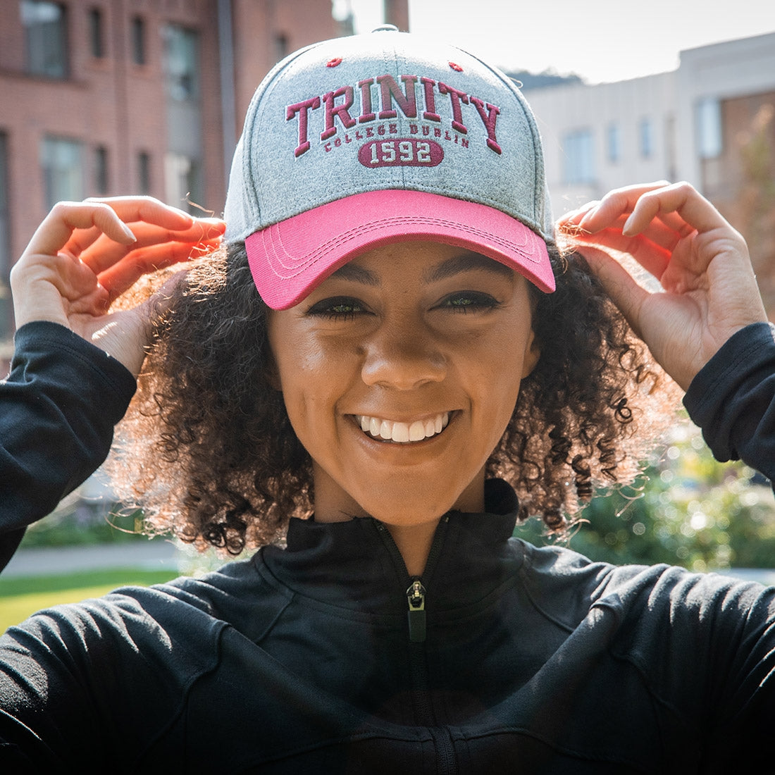 Trinity College 1592 Performance Baseball Cap Grey Marl/Burgundy