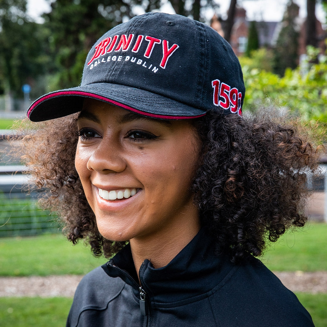 Trinity College Dublin Washed Baseball Cap Black/Red