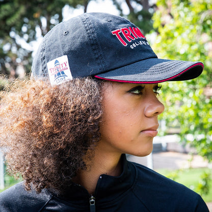 Trinity College Dublin Washed Baseball Cap Black/Red