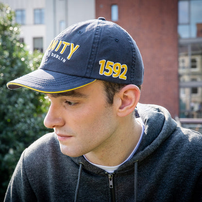 Trinity College Navy/Mustard  Washed Baseball Cap