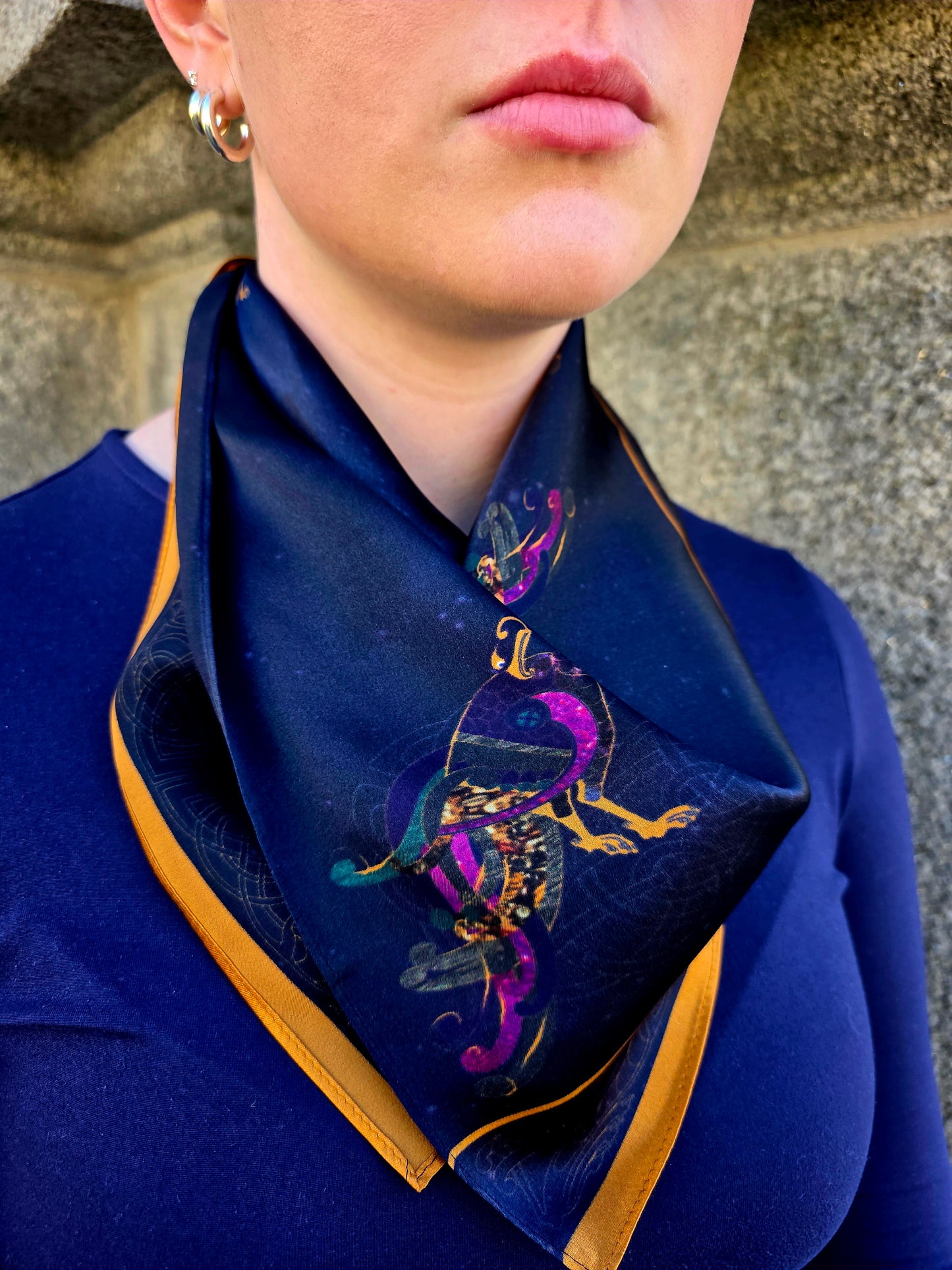 Jennifer Rothwell - Kells Space Mythology Neck or Head Scarf