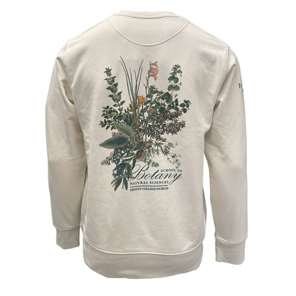 Cream Trinity Botany Back print Sweatshirt