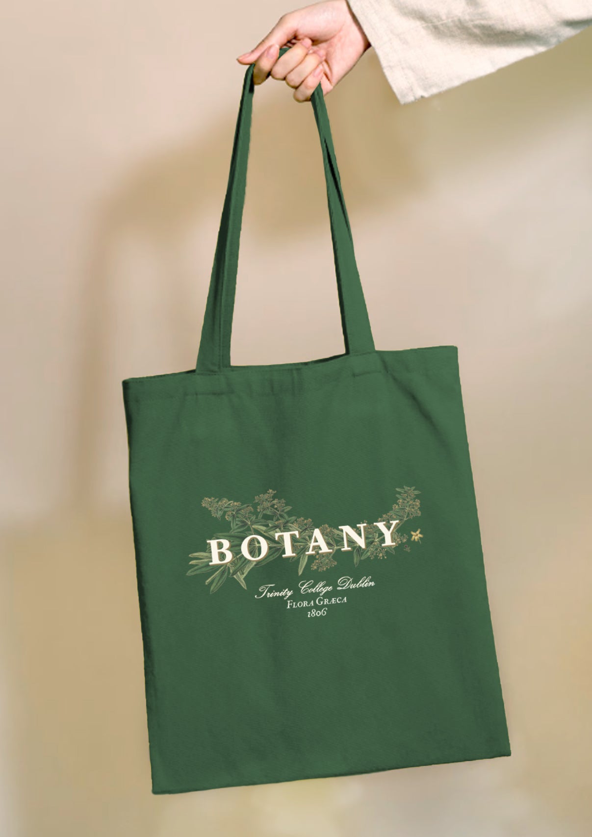 Green Trinity Botany Tote Bag