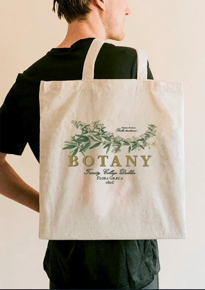 Cream Trinity Botany Tote Bag