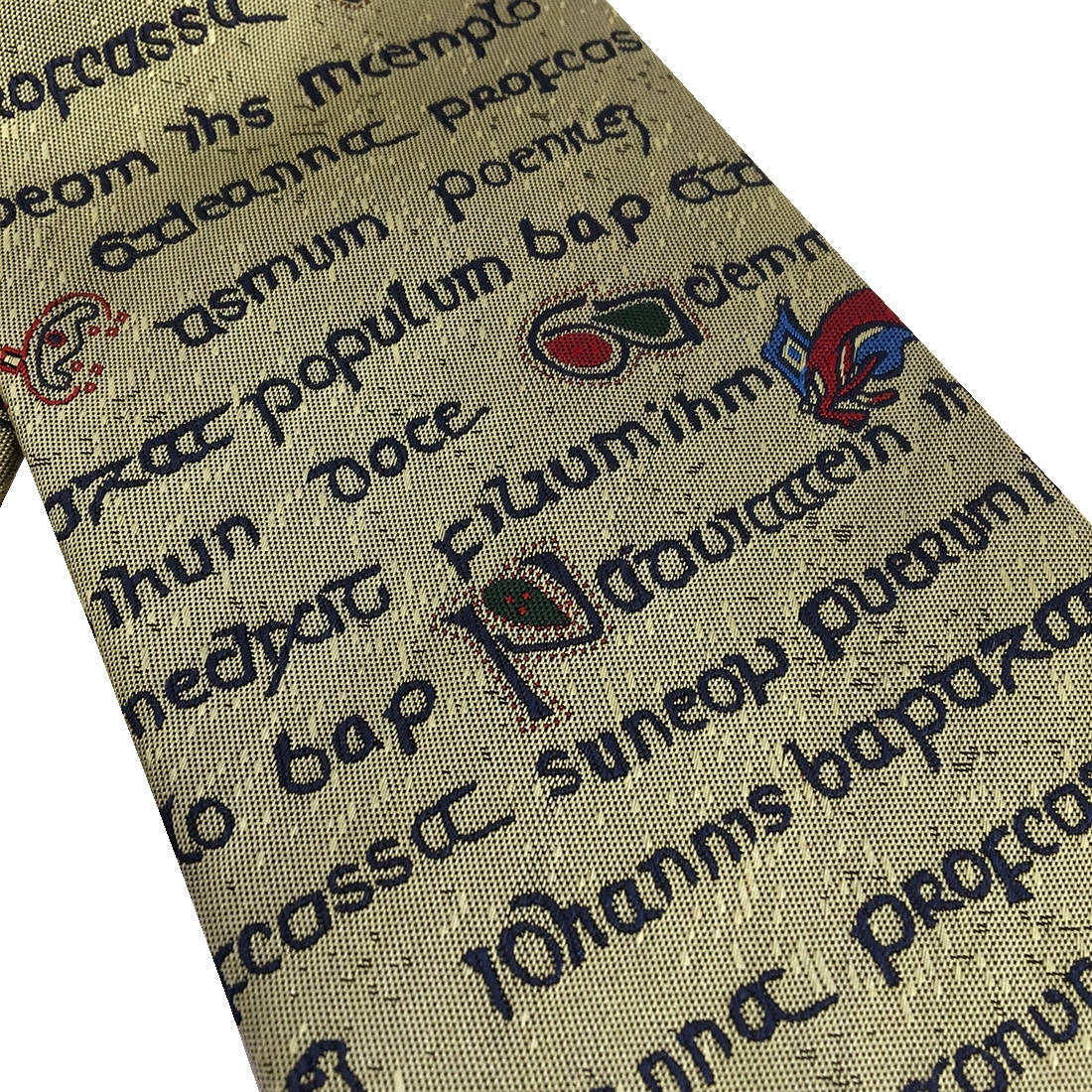 Book of Kells Gold Manuscript Silk Tie