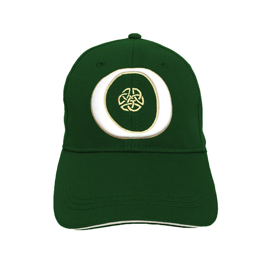 Bottle Green Book of Kells Letter O Baseball Cap