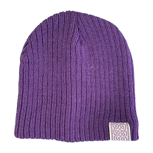 Celtic Knot Purple Beanie