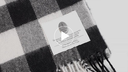 Trinity College Dublin Oscar Wilde Avoca Scarf Black Grey & White