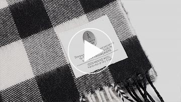 Trinity College Dublin Oscar Wilde Avoca Scarf Black Grey & White