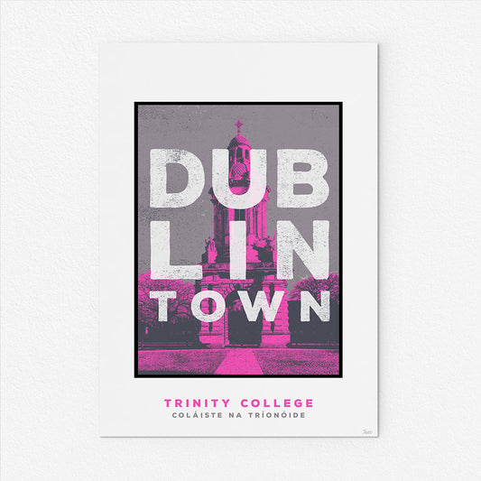 Town Trinity College Dublin Print - A4