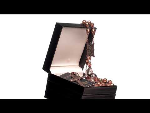 Book of Kells Amber Rosary in Presentation Box
