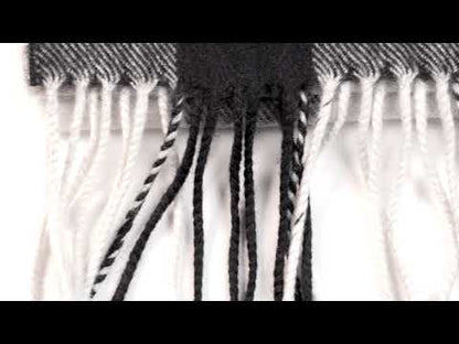 Trinity College Dublin Oscar Wilde Avoca Scarf Black Grey & White