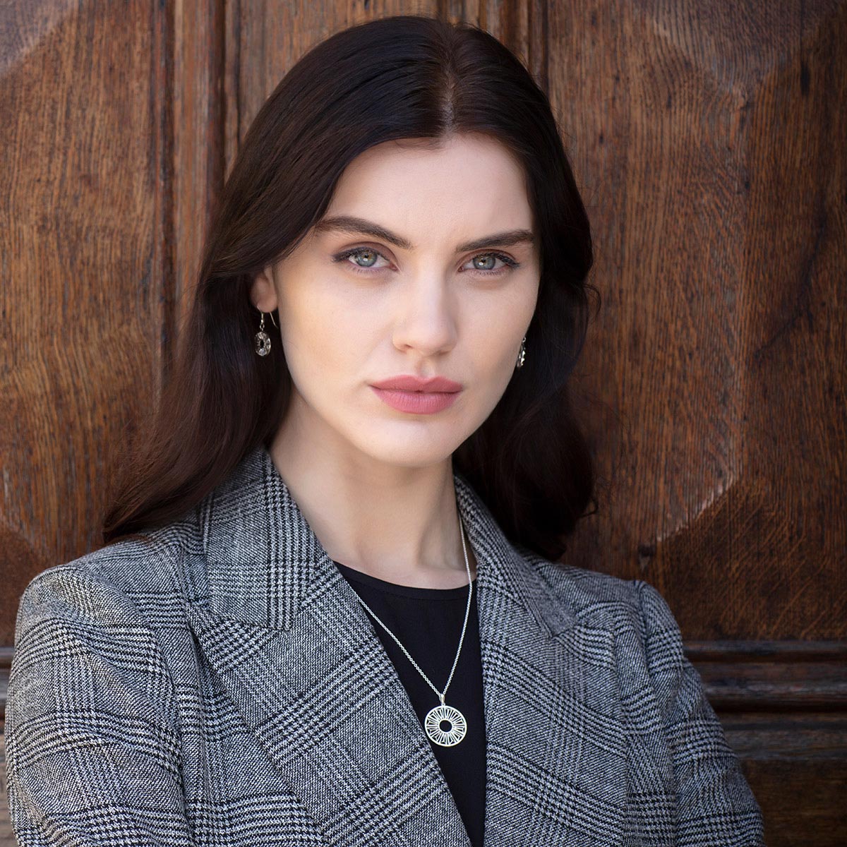 Trinity College Dublin Sterling Silver Door Pendant Circle