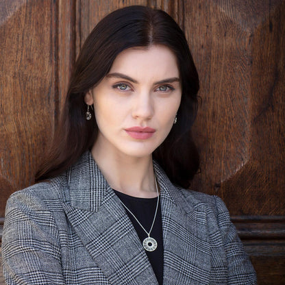 Trinity College Dublin Sterling Silver Door Pendant Circle