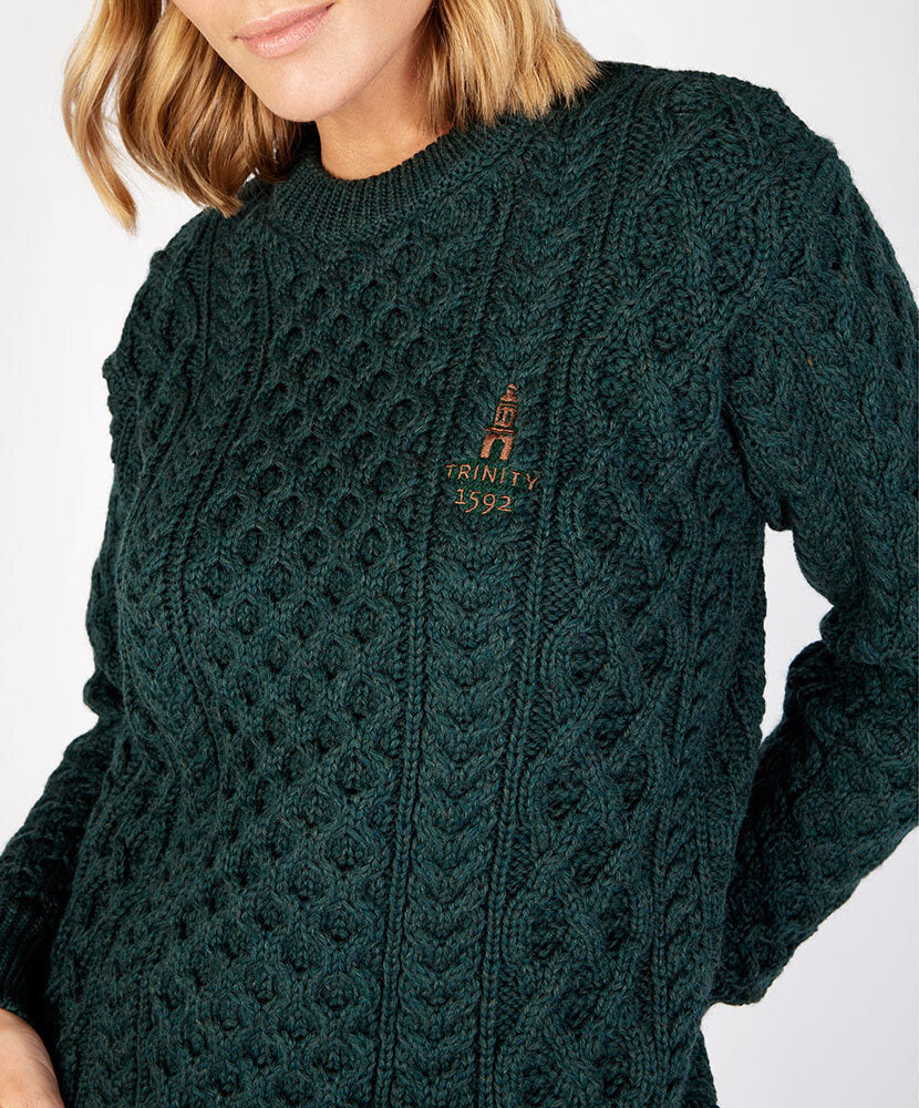 Honeycomb Stitch Blasket Aran Sweater