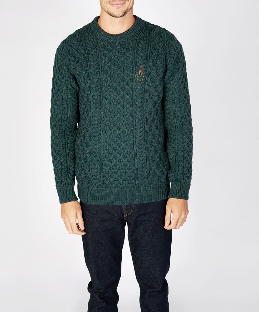 Honeycomb Stitch Blasket Aran Sweater