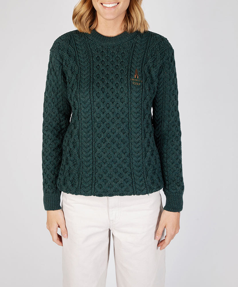 Honeycomb Stitch Blasket Aran Sweater