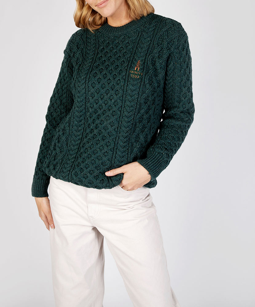 Traditional Aran Zipped Hooded Jacket