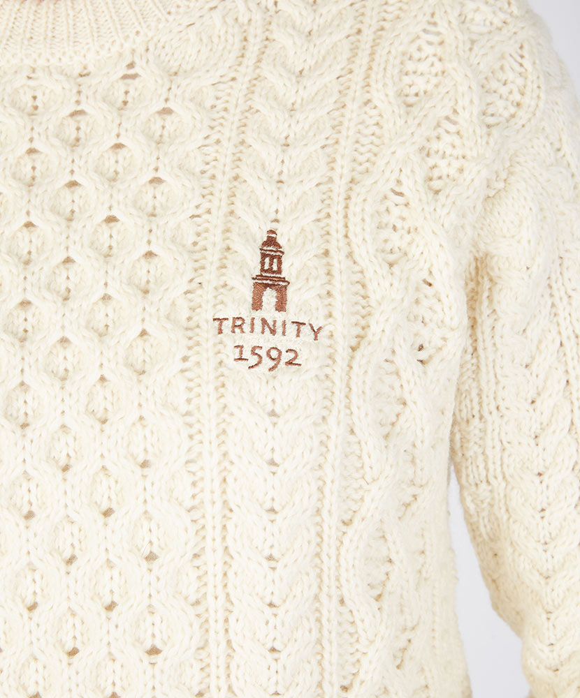 Honeycomb Stitch Blasket Aran Sweater