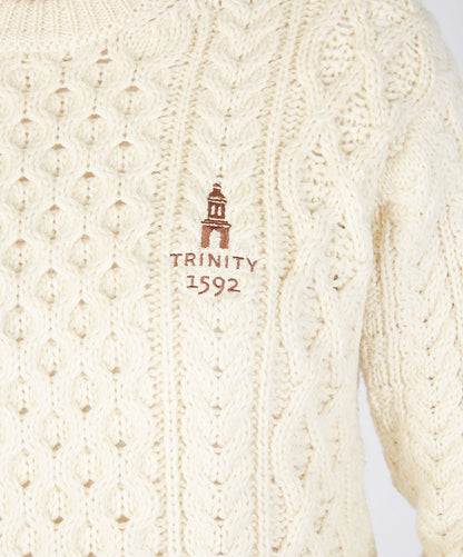 Honeycomb Stitch Blasket Aran Sweater