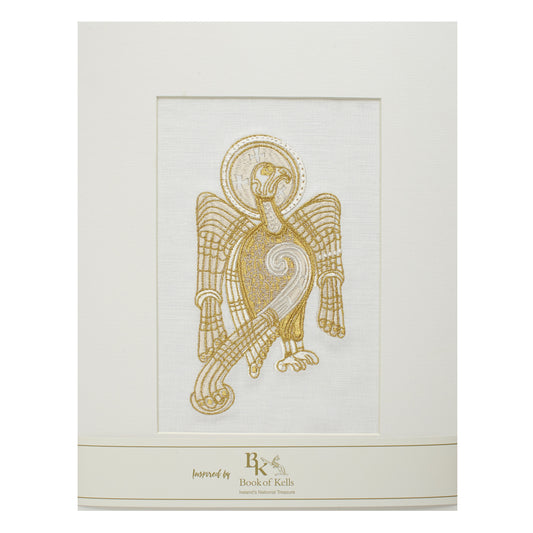 Book of Kells Irish Linen Saint John White