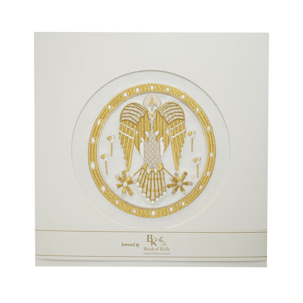 Book of Kells Irish Linen Angelus White