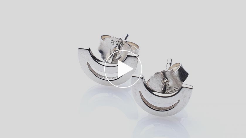 Trinity College Dublin Sterling Silver Stud Earrings Long Room Modern