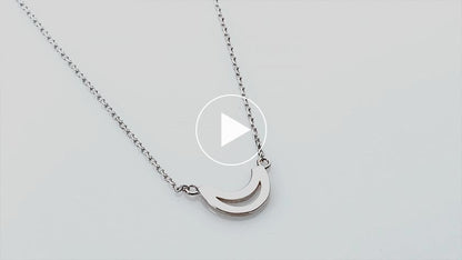 Trinity College Dublin Sterling Silver Modern Pendant Long Room