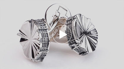 Sterling Silver Trinity College Dublin 1592 Collection Cufflinks