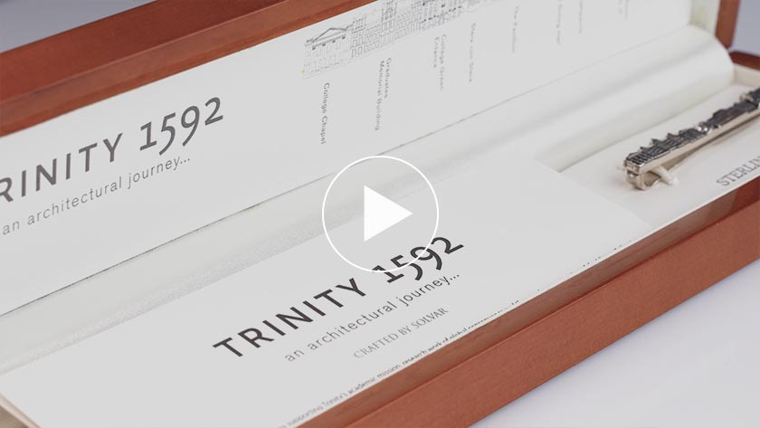 Sterling Silver Trinity College Dublin 1592 Collection Tie Bar