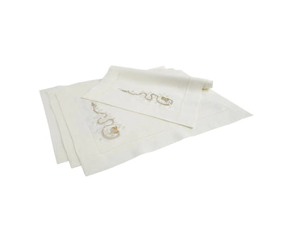 Book of Kells Irish Linen House Placemats White