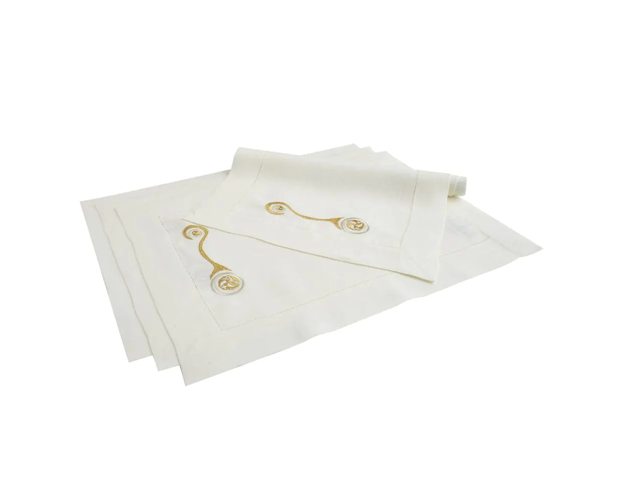 Book of Kells Irish Linen House Placemats White