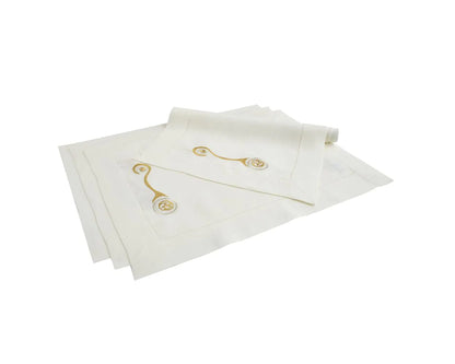 Book of Kells Irish Linen House Placemats White