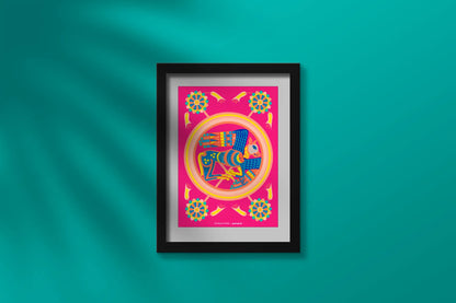 Book of Kells X Pawpear – f. 129v Calf  A4 Print