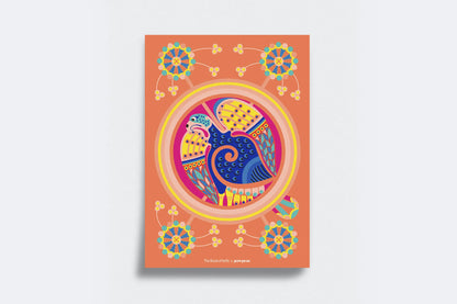 Book of Kells X Pawpear – f. 129v Eagle A4 Print