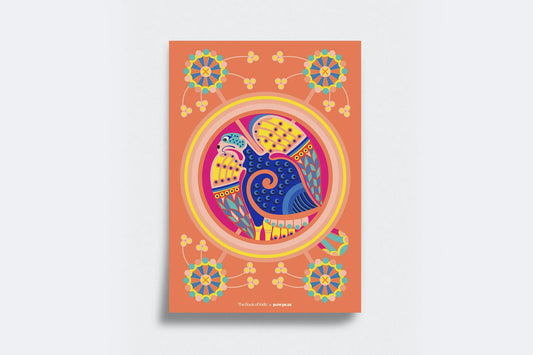 Book of Kells X Pawpear – f. 129v Eagle A4 Print