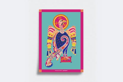 Book of Kells X Pawpear – f. 27v Eagle A4 Print