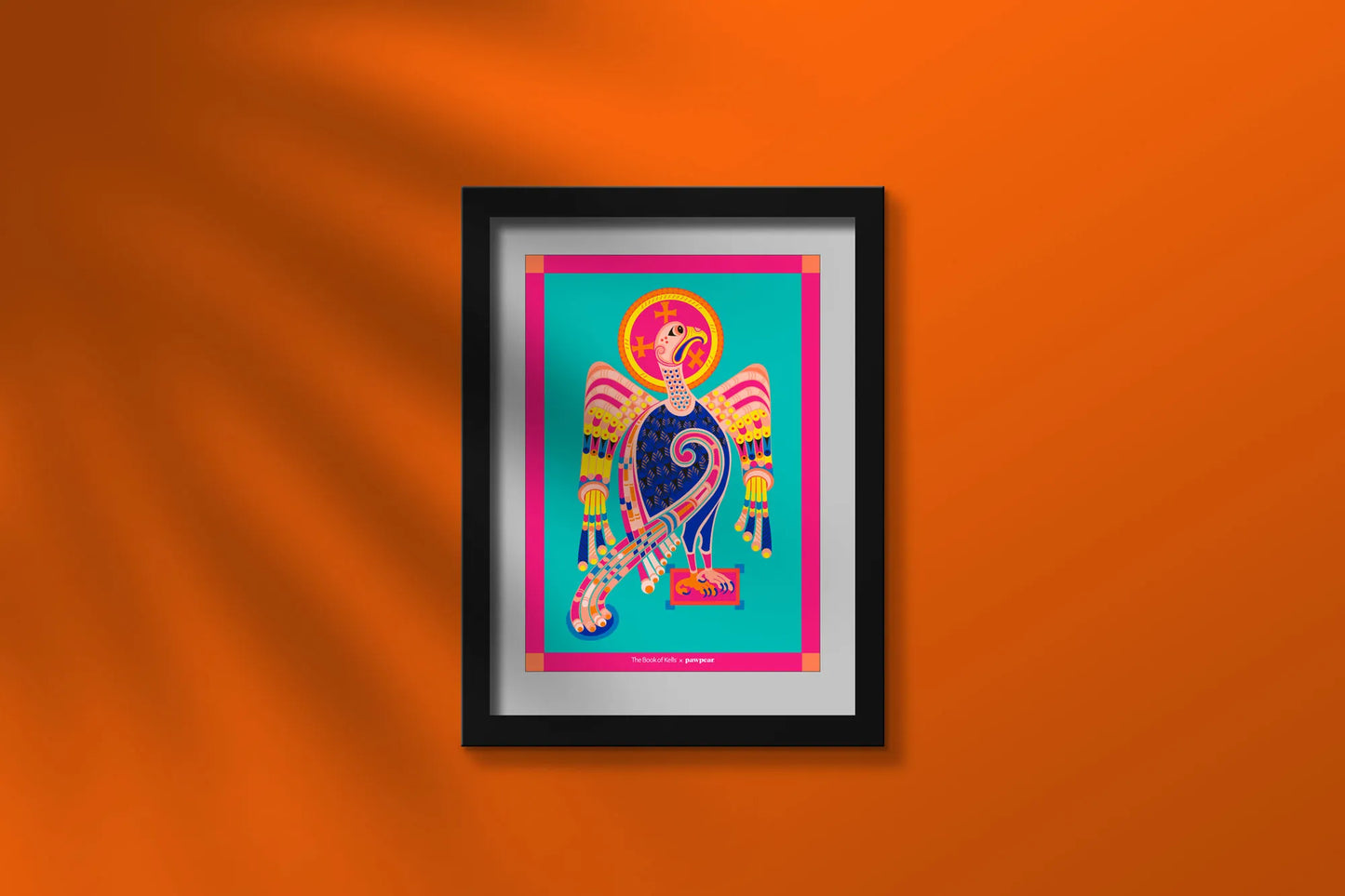 Book of Kells X Pawpear – f. 27v Eagle A4 Print