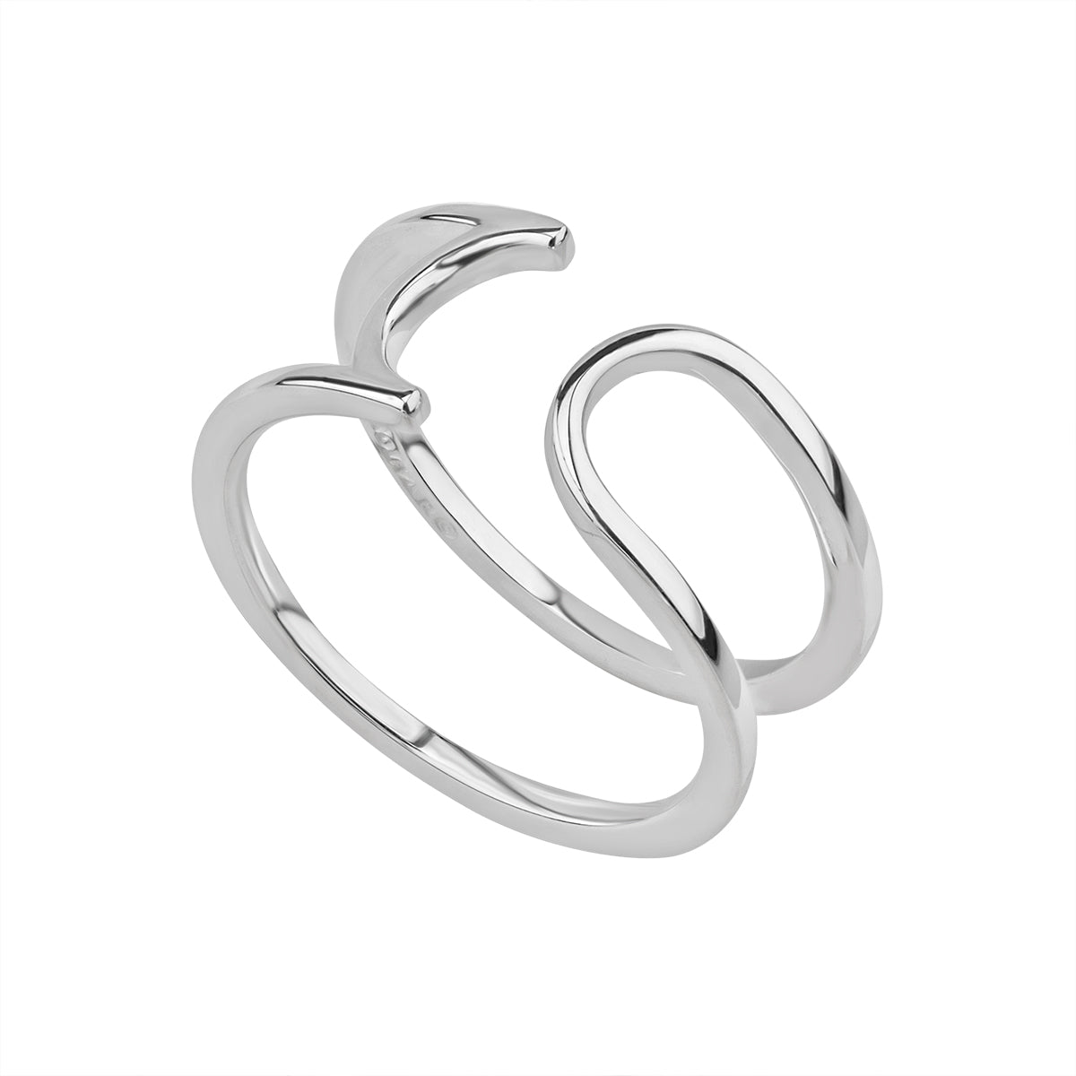 Trinity College Dublin Sterling Silver Ring Modern Long Room