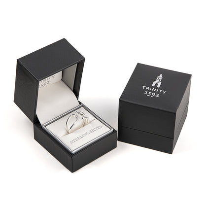 Trinity College Dublin Sterling Silver Ring Modern Long Room