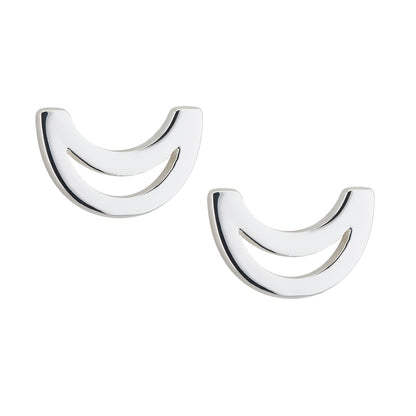 Trinity College Dublin Sterling Silver Stud Earrings Long Room Modern