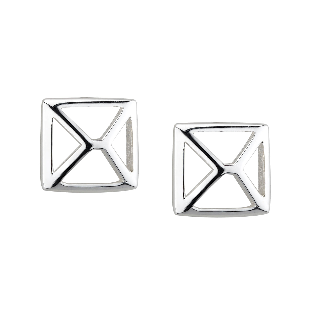 Trinity College Dublin Sterling Silver Stud Earrings Rectangle Door