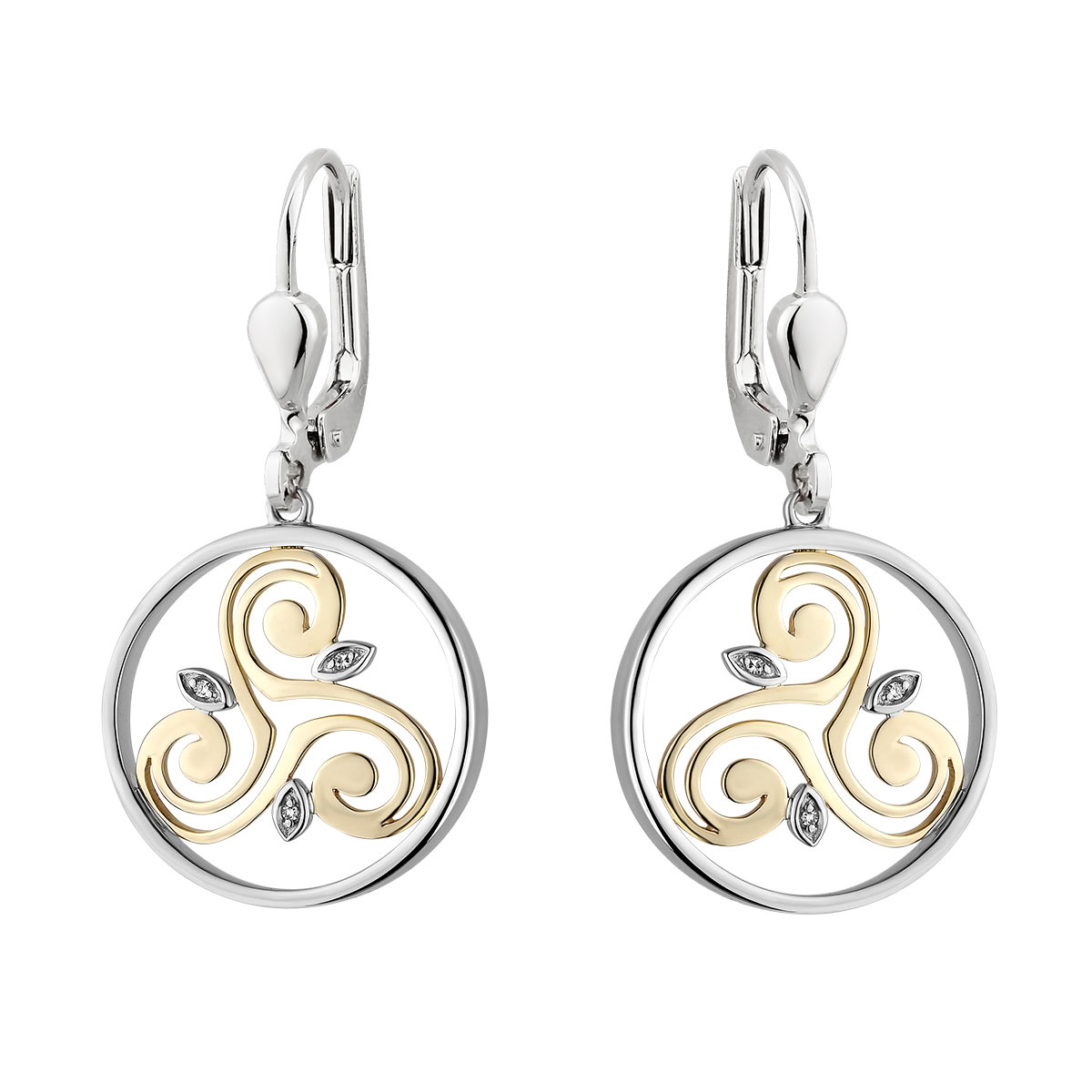 Solvar Sterling Silver Round Spiral Earrings