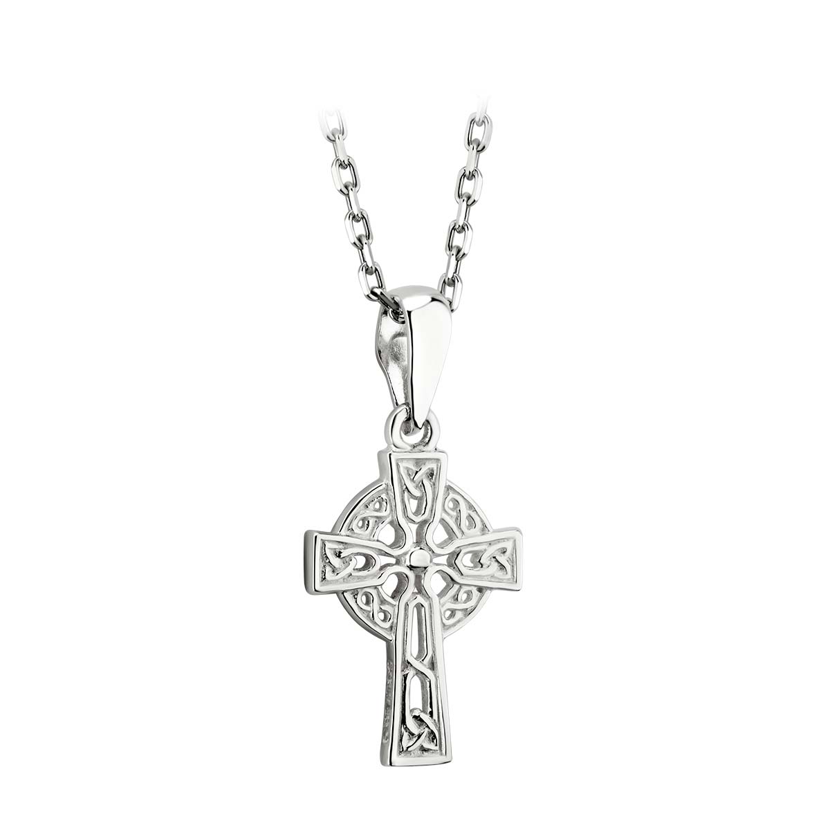 Silver Tiny Filagree Celtic Cross Pendant