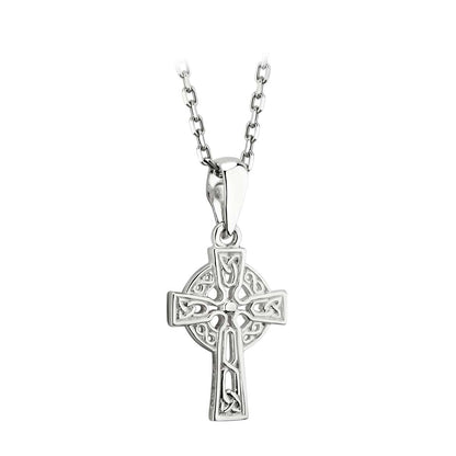 Silver Tiny Filagree Celtic Cross Pendant