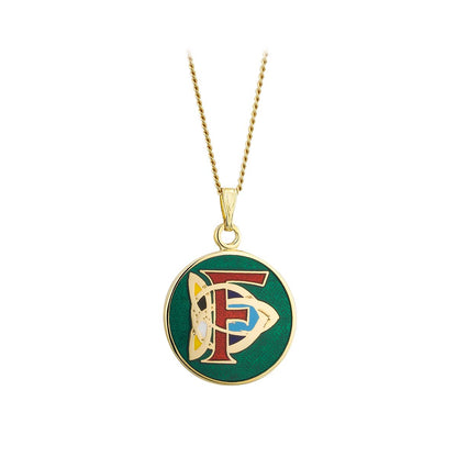 Book of Kells Gold Plated Celtic Initial Pendant