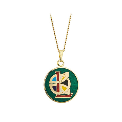 Book of Kells Gold Plated Celtic Initial Pendant