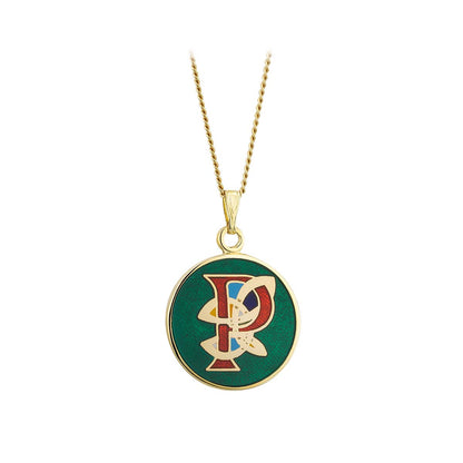 Book of Kells Gold Plated Celtic Initial Pendant