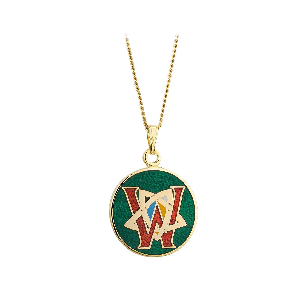 Book of Kells Gold Plated Celtic Initial Pendant